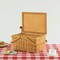 Vintiquewise Woodchip Picnic Storage Basket with Cover and Movable Handles, Large QI004013.L - alternate 3
